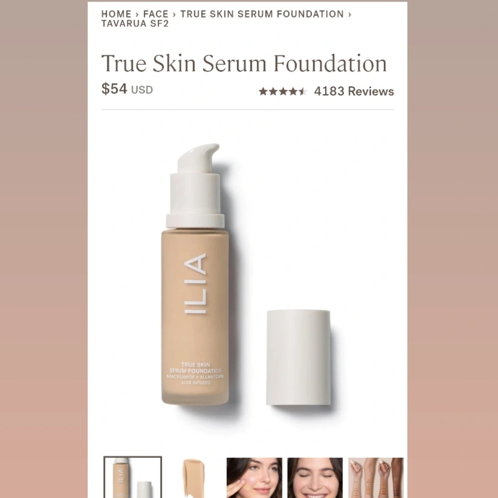 ILIA Beauty True Skin Serum Foundation
